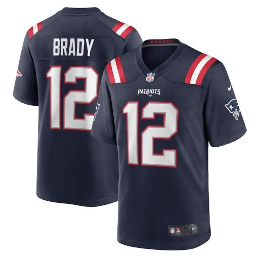 Tom Brady New England Patriots Nike Game Retired Player Jersey – Navy