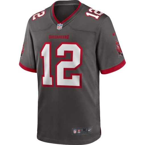 Tom Brady Tampa Bay Buccaneers Nike Alternate Game Jersey – Pewter - Image 3