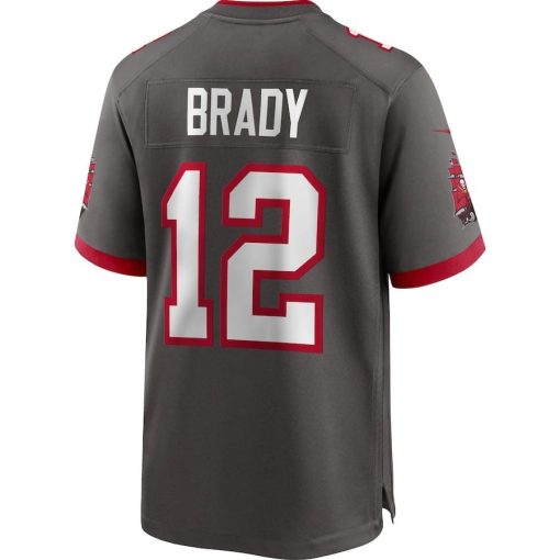 Tom Brady Tampa Bay Buccaneers Nike Alternate Game Jersey – Pewter - Image 2