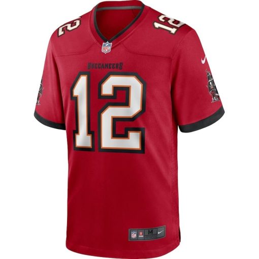 Tom Brady Tampa Bay Buccaneers Nike Game Jersey – Red - Image 3