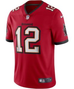 Alternative view of Tom Brady Tampa Bay Buccaneers Nike Vapor Limited Jersey – Red