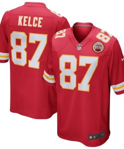Men’s Kansas City Chiefs Travis Kelce Nike Red Game Jersey