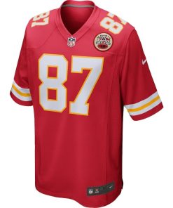 Alternative view of Men’s Kansas City Chiefs Travis Kelce Nike Red Game Jersey
