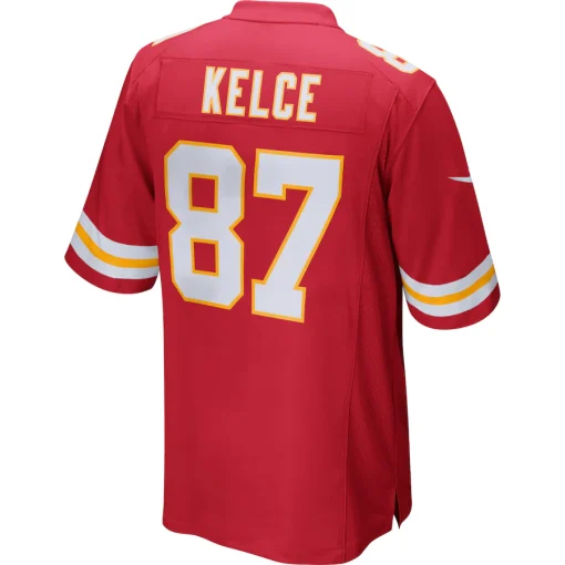 Men’s Kansas City Chiefs Travis Kelce Nike Red Game Jersey - Image 3