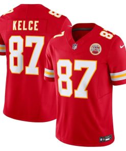 Men’s Kansas City Chiefs Travis Kelce Nike Red Vapor F.U.S.E. Limited Jersey