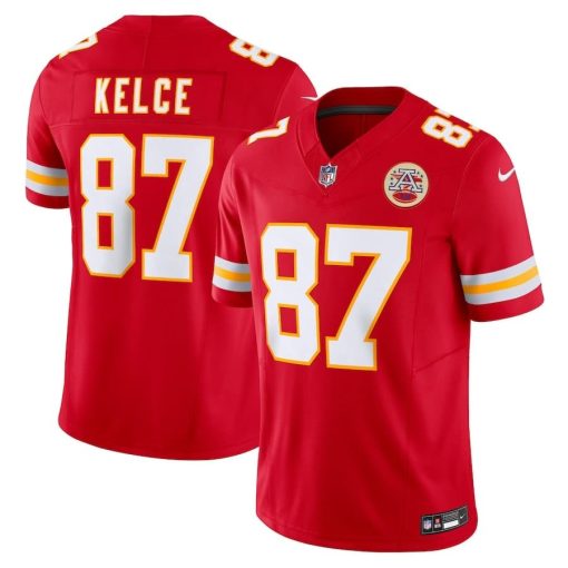 Men’s Kansas City Chiefs Travis Kelce Nike Red Vapor F.U.S.E. Limited Jersey