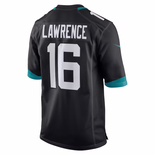 Trevor Lawrence Jacksonville Jaguars Nike Alternate Game Jersey – Black - Image 3