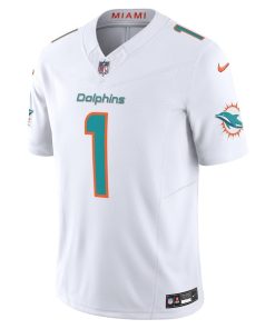 Alternative view of Tua Tagovailoa Miami Dolphins Nike Vapor F.U.S.E. Limited Jersey – White