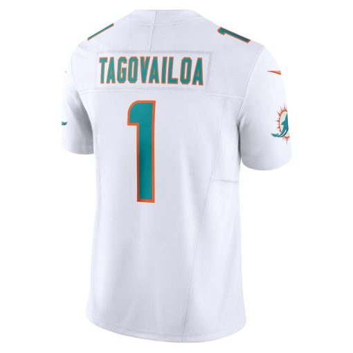 Tua Tagovailoa Miami Dolphins Nike Vapor F.U.S.E. Limited Jersey – White - Image 3
