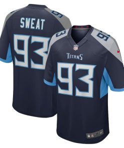 T’Vondre Sweat Tennessee Titans Nike Team Game Jersey – Navy