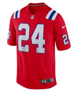 Alternative view of Ty Law New England Patriots Nike Retired Player Alternate Game Jersey – Red