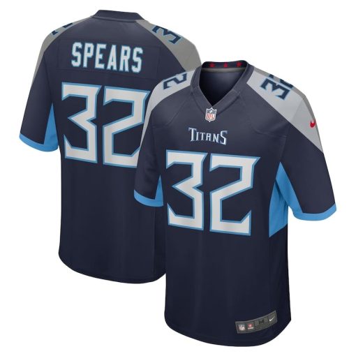 Tyjae Spears Tennessee Titans Nike Team Game Jersey – Navy