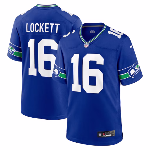 Tyler Lockett Seattle Seahawks Nike Throwback Player Game Jersey – Royal