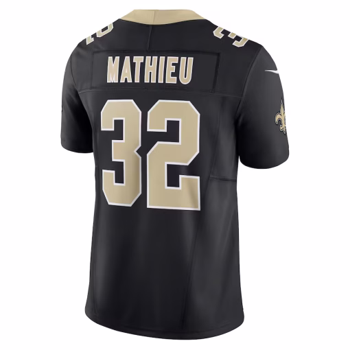Tyrann Mathieu New Orleans Saints Nike Vapor F.U.S.E. Limited Jersey – Black - Image 3