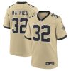 Tyrann Mathieu New Orleans Saints Nike Gameday Golds Alternate Game Player Jersey – Gold