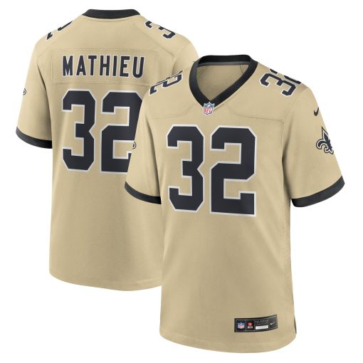 Tyrann Mathieu New Orleans Saints Nike Gameday Golds Alternate Game Player Jersey – Gold