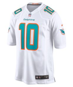 Alternative view of Tyreek Hill Miami Dolphins Nike Game Jersey – White