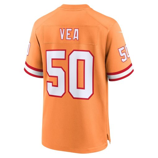 Vita Vea  Tampa Bay Buccaneers Nike 50th Season Game Jersey – Creamsicle - Image 3