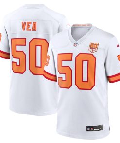 Vita Vea ’76 Tampa Bay Buccaneers Nike 50th Season Game Jersey – White
