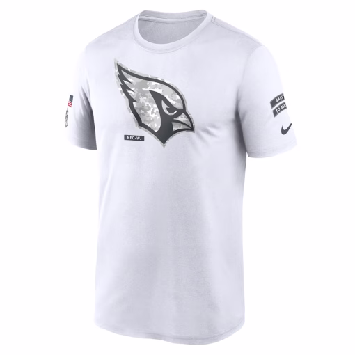 Arizona Cardinals Nike 2024 Salute To Service Legend Performance T-Shirt – White - Image 2