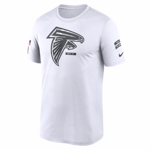 Atlanta Falcons Nike 2024 Salute To Service Legend Performance T-Shirt – White - Image 2