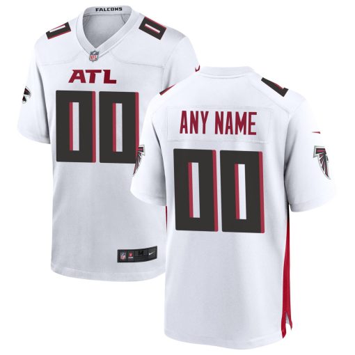 Atlanta Falcons Nike Custom Game Jersey – White