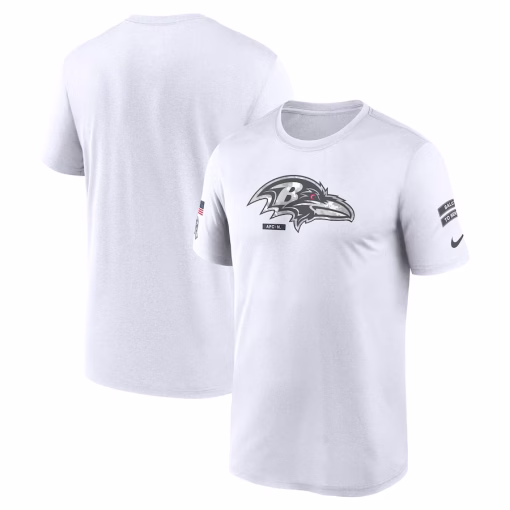 Baltimore Ravens Nike 2024 Salute To Service Legend Performance T-Shirt – White