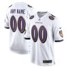 Baltimore Ravens Nike Custom Game Jersey – White