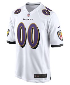 Alternative view of Baltimore Ravens Nike Custom Game Jersey – White