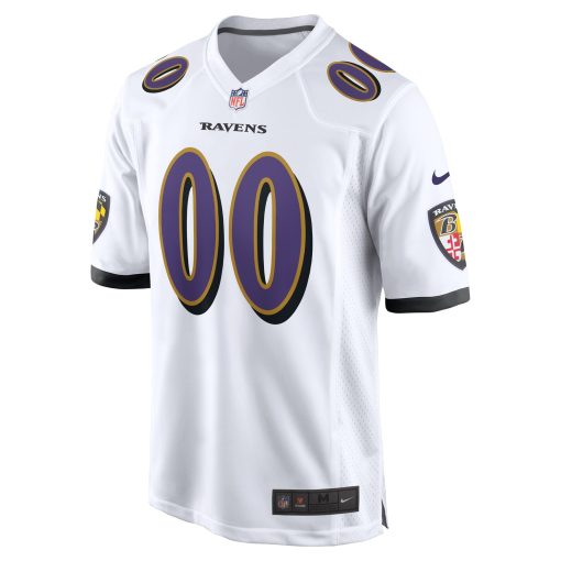 Baltimore Ravens Nike Custom Game Jersey – White - Image 2