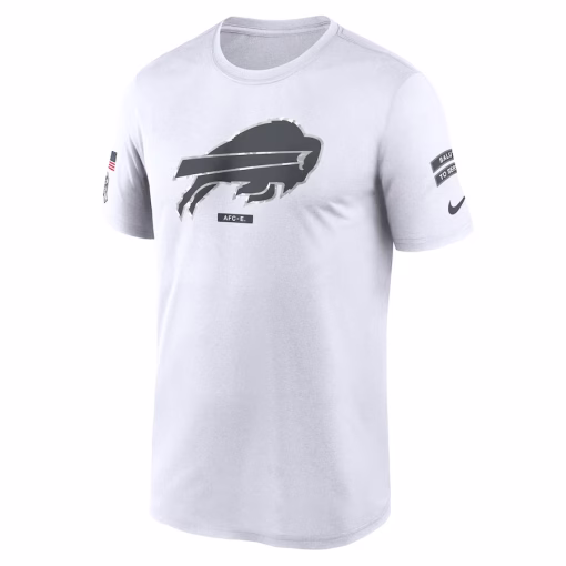 Buffalo Bills Nike 2024 Salute To Service Legend Performance T-Shirt – White - Image 2