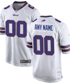 Buffalo Bills Nike Custom Game Jersey – White