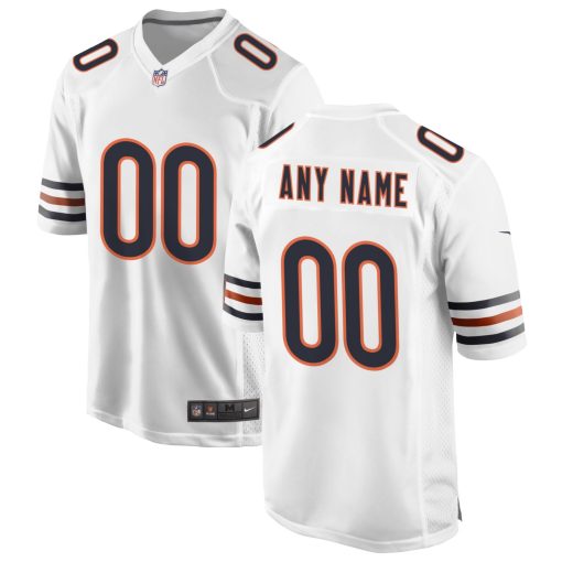 Chicago Bears Nike Custom Game Jersey – White