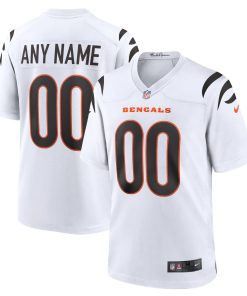 Cincinnati Bengals Nike Game Custom Jersey – White