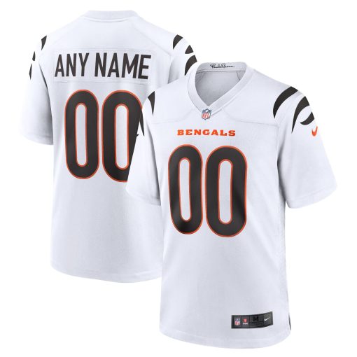 Cincinnati Bengals Nike Game Custom Jersey – White