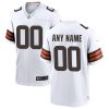 Cleveland Browns Nike Custom Game Jersey – White