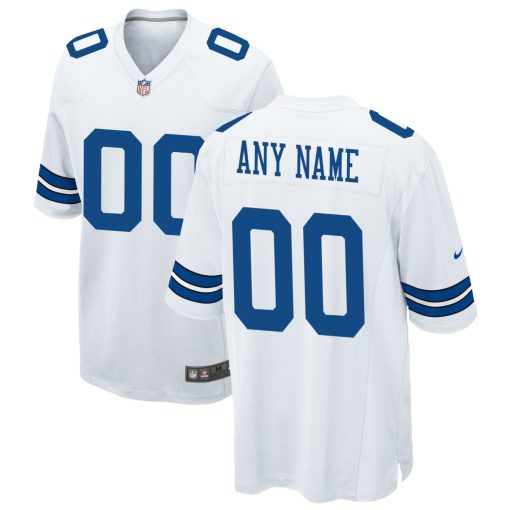 Dallas Cowboys Nike Custom Game Jersey – White