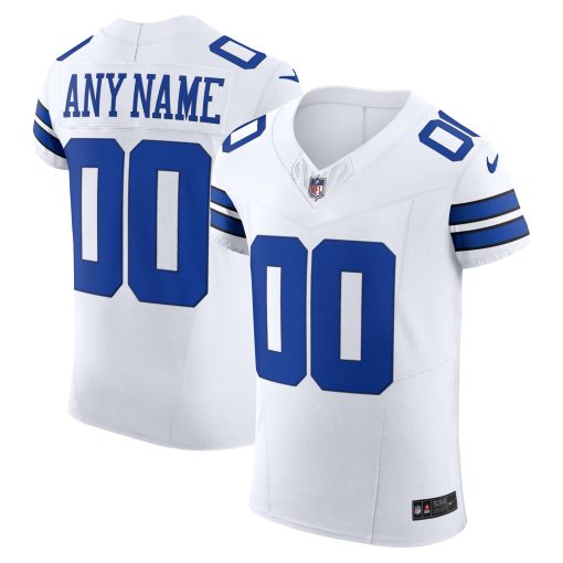 Dallas Cowboys Nike Vapor F.U.S.E. Elite Custom Jersey – White