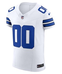 Alternative view of Dallas Cowboys Nike Vapor F.U.S.E. Elite Custom Jersey – White
