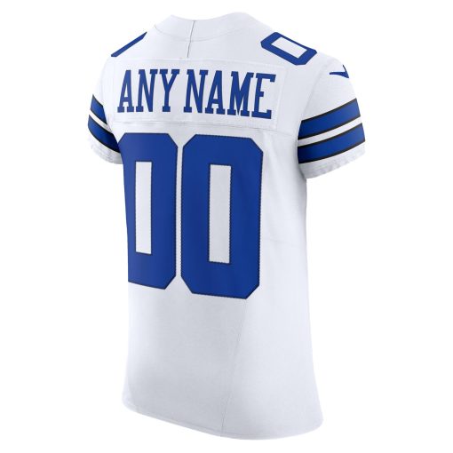 Dallas Cowboys Nike Vapor F.U.S.E. Elite Custom Jersey – White - Image 3