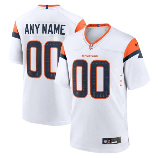 Denver Broncos Nike Mile High Collection Custom Game Jersey – White