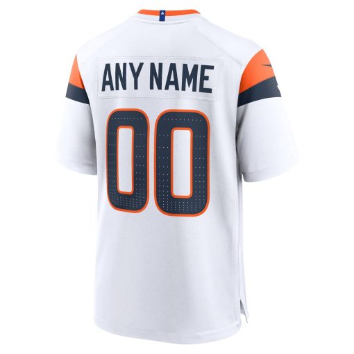 Denver Broncos Nike Mile High Collection Custom Game Jersey – White - Image 3