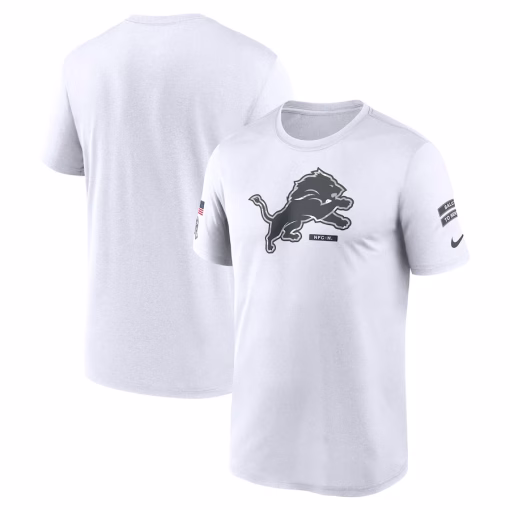 Detroit Lions Nike 2024 Salute To Service Legend Performance T-Shirt – White