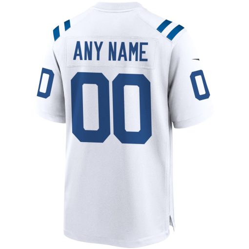 Indianapolis Colts Nike Custom Game Jersey – White - Image 3