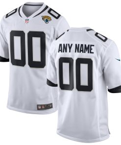 Jacksonville Jaguars Nike Custom Game Jersey – White