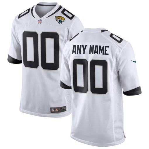 Jacksonville Jaguars Nike Custom Game Jersey – White