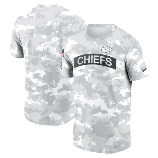 Men’s Kansas City Chiefs Nike White 2024 Salute To Service Big & Tall Performance T-Shirt