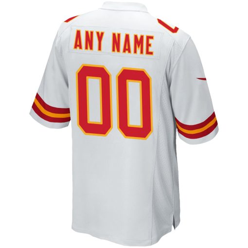 Kansas City Chiefs Nike Custom Game Jersey – White - Image 3