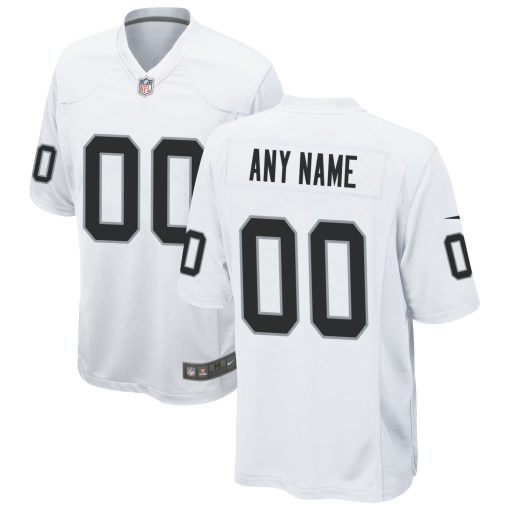 Las Vegas Raiders Nike Custom Game Jersey – White