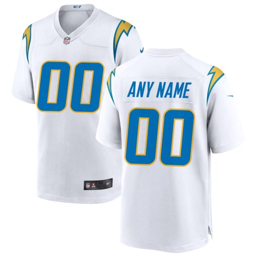 Los Angeles Chargers Nike Custom Game Jersey – White
